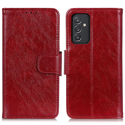 Handytasche Stand Schutzhülle Flip Leder Hülle N05P für Samsung Galaxy A05s Rot