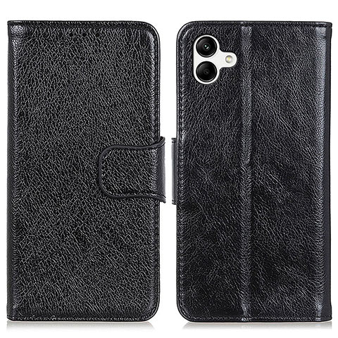 Handytasche Stand Schutzhülle Flip Leder Hülle N05P für Samsung Galaxy F14 5G Schwarz