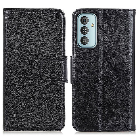 Handytasche Stand Schutzhülle Flip Leder Hülle N05P für Samsung Galaxy M13 4G Schwarz