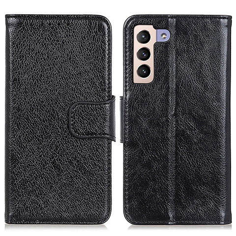 Handytasche Stand Schutzhülle Flip Leder Hülle N05P für Samsung Galaxy S21 Plus 5G Schwarz