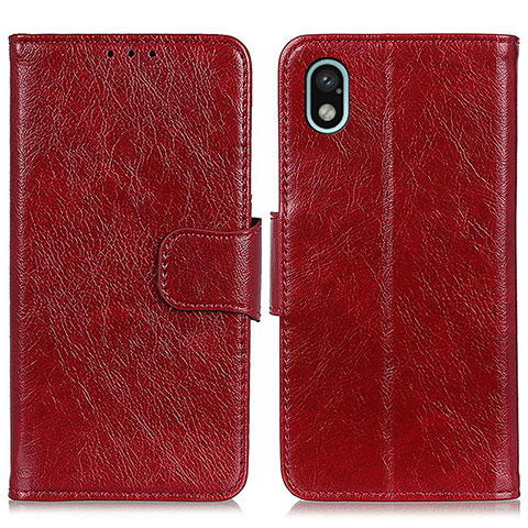 Handytasche Stand Schutzhülle Flip Leder Hülle N05P für Sony Xperia Ace III Rot