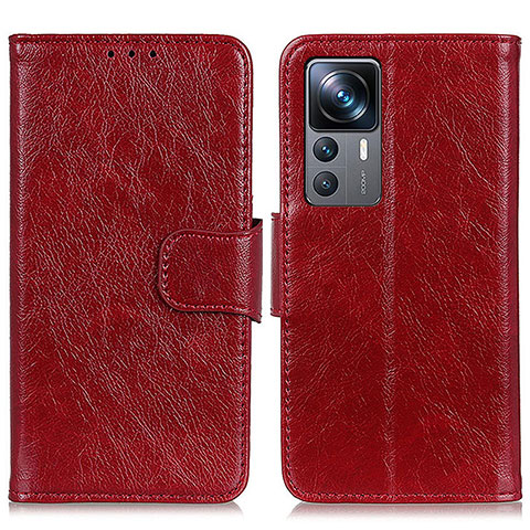 Handytasche Stand Schutzhülle Flip Leder Hülle N05P für Xiaomi Mi 12T 5G Rot