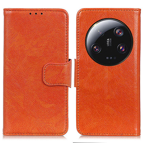 Handytasche Stand Schutzhülle Flip Leder Hülle N05P für Xiaomi Mi 13 Ultra 5G Orange