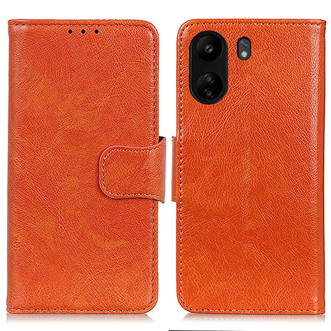 Handytasche Stand Schutzhülle Flip Leder Hülle N05P für Xiaomi Poco C65 Orange