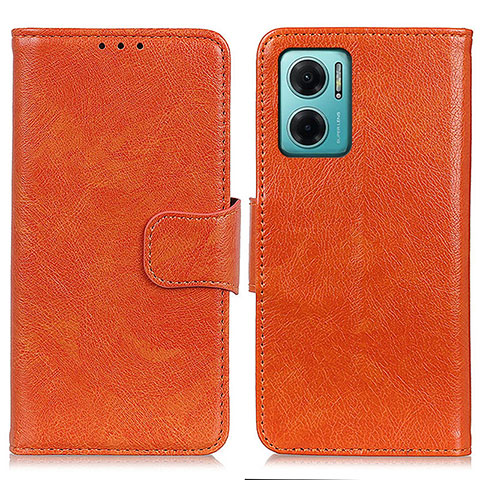 Handytasche Stand Schutzhülle Flip Leder Hülle N05P für Xiaomi Redmi 10 5G Orange