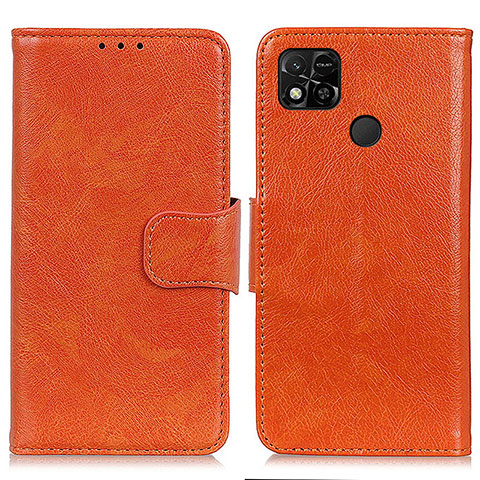 Handytasche Stand Schutzhülle Flip Leder Hülle N05P für Xiaomi Redmi 9C Orange