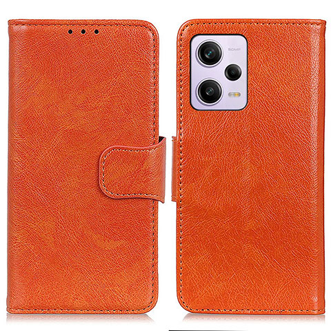 Handytasche Stand Schutzhülle Flip Leder Hülle N05P für Xiaomi Redmi Note 12 Explorer Orange