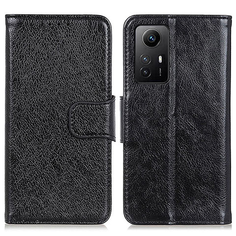 Handytasche Stand Schutzhülle Flip Leder Hülle N05P für Xiaomi Redmi Note 12S Schwarz