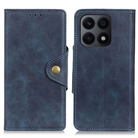 Handytasche Stand Schutzhülle Flip Leder Hülle N06P für Huawei Honor X8a 4G Blau