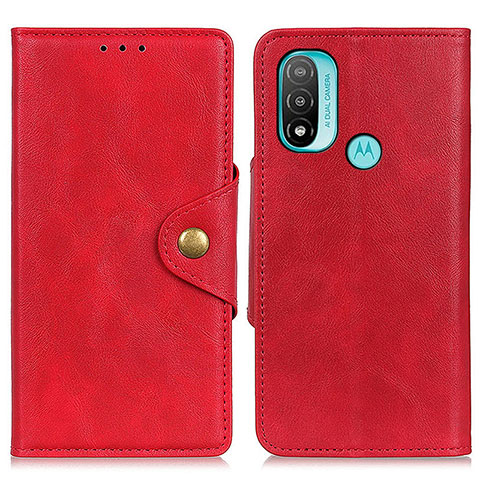 Handytasche Stand Schutzhülle Flip Leder Hülle N06P für Motorola Moto E40 Rot