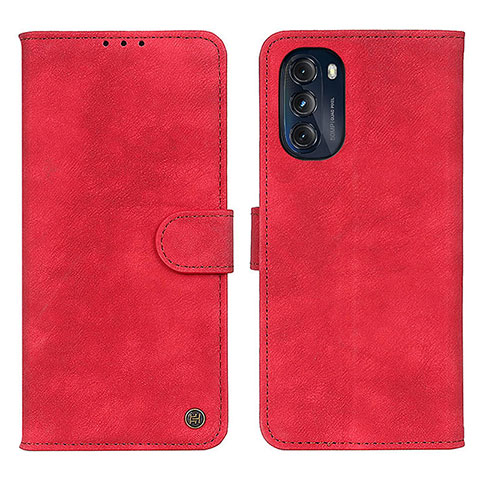 Handytasche Stand Schutzhülle Flip Leder Hülle N06P für Motorola Moto G 5G (2022) Rot