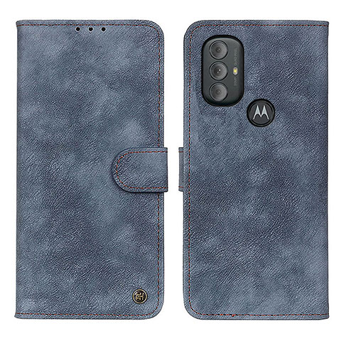 Handytasche Stand Schutzhülle Flip Leder Hülle N06P für Motorola Moto G Power (2022) Blau