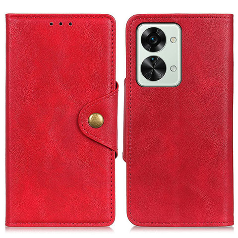 Handytasche Stand Schutzhülle Flip Leder Hülle N06P für OnePlus Nord 2T 5G Rot