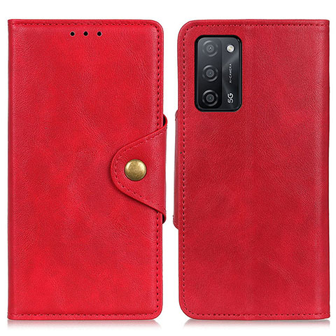 Handytasche Stand Schutzhülle Flip Leder Hülle N06P für Oppo A53s 5G Rot