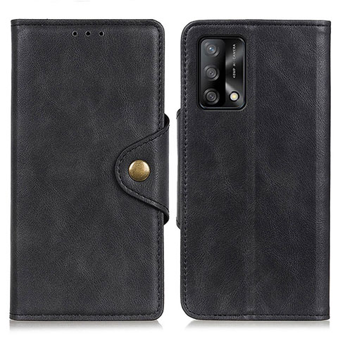 Handytasche Stand Schutzhülle Flip Leder Hülle N06P für Oppo A95 4G Schwarz