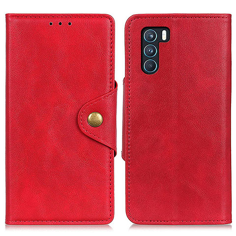 Handytasche Stand Schutzhülle Flip Leder Hülle N06P für Oppo K9 Pro 5G Rot