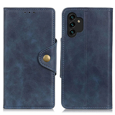 Handytasche Stand Schutzhülle Flip Leder Hülle N06P für Samsung Galaxy A13 4G Blau