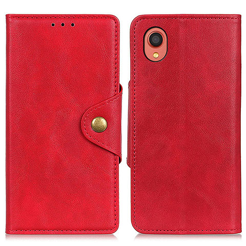 Handytasche Stand Schutzhülle Flip Leder Hülle N06P für Samsung Galaxy A22 5G SC-56B Rot