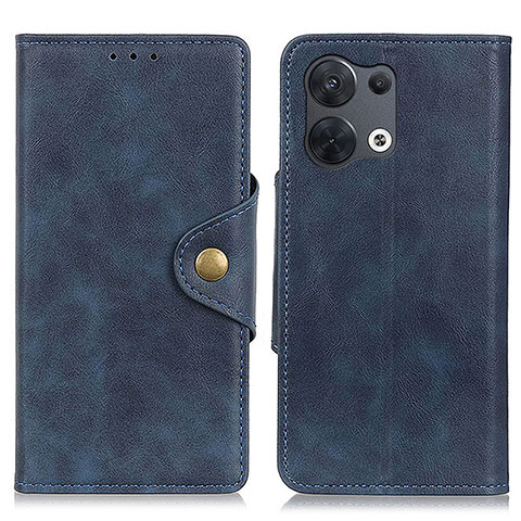 Handytasche Stand Schutzhülle Flip Leder Hülle N06P für Xiaomi Redmi Note 13 Pro 5G Blau