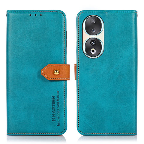 Handytasche Stand Schutzhülle Flip Leder Hülle N07P für Huawei Honor 90 5G Cyan