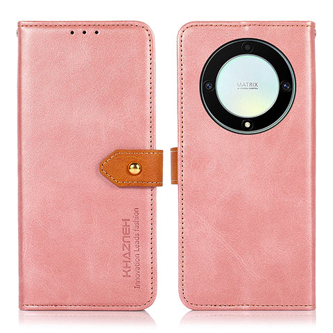 Handytasche Stand Schutzhülle Flip Leder Hülle N07P für Huawei Honor Magic5 Lite 5G Rosa