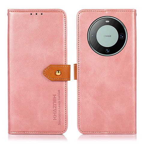 Handytasche Stand Schutzhülle Flip Leder Hülle N07P für Huawei Mate 60 Pro Rosa