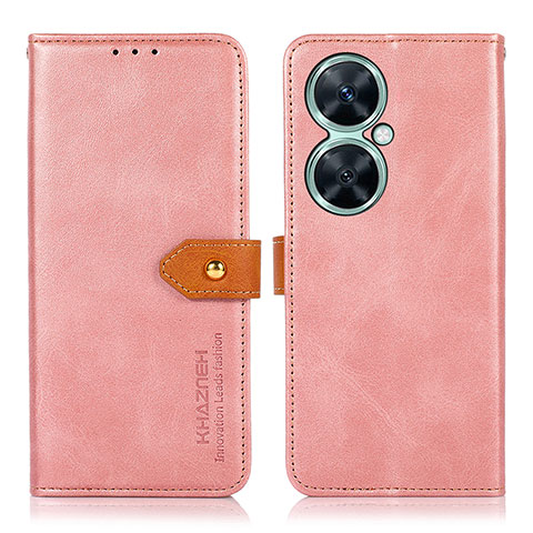 Handytasche Stand Schutzhülle Flip Leder Hülle N07P für Huawei Nova 11i Rosa