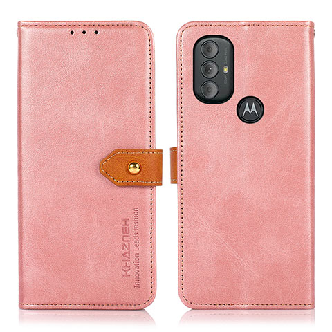 Handytasche Stand Schutzhülle Flip Leder Hülle N07P für Motorola Moto G Play Gen 2 Rosa