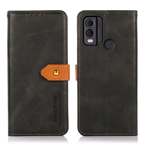 Handytasche Stand Schutzhülle Flip Leder Hülle N07P für Nokia C22 Schwarz