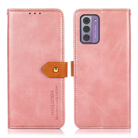 Handytasche Stand Schutzhülle Flip Leder Hülle N07P für Nokia G42 5G Rosa