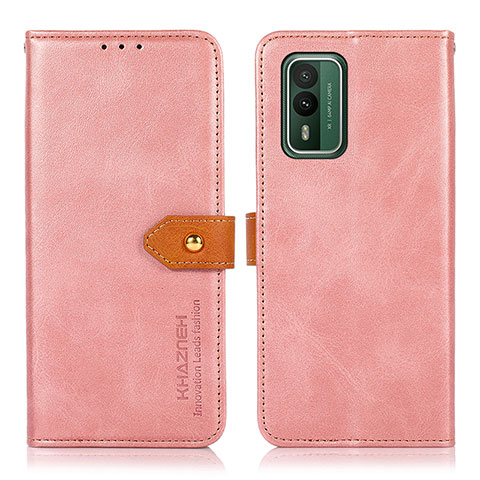 Handytasche Stand Schutzhülle Flip Leder Hülle N07P für Nokia XR21 Rosa