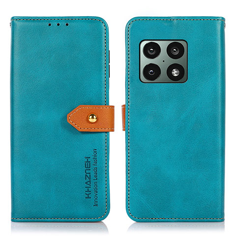 Handytasche Stand Schutzhülle Flip Leder Hülle N07P für OnePlus 10 Pro 5G Cyan