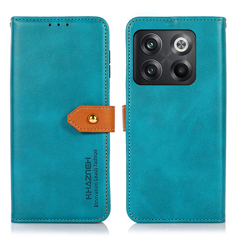 Handytasche Stand Schutzhülle Flip Leder Hülle N07P für OnePlus 10T 5G Cyan