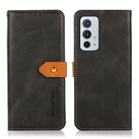 Handytasche Stand Schutzhülle Flip Leder Hülle N07P für OnePlus 9RT 5G Schwarz