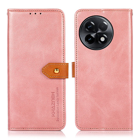 Handytasche Stand Schutzhülle Flip Leder Hülle N07P für OnePlus Ace 2 5G Rosa