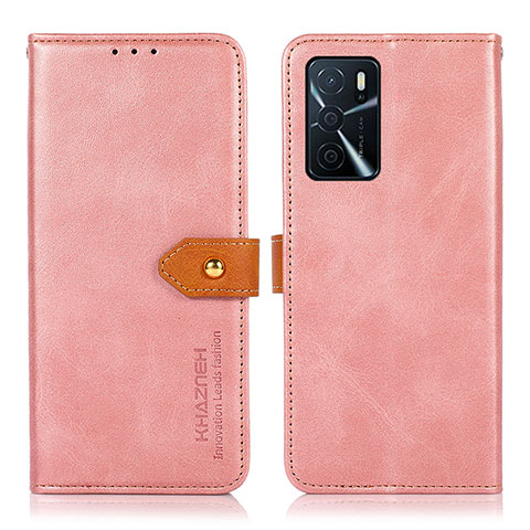 Handytasche Stand Schutzhülle Flip Leder Hülle N07P für Oppo A16s Rosa