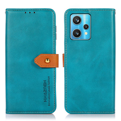 Handytasche Stand Schutzhülle Flip Leder Hülle N07P für Realme 9 4G Cyan