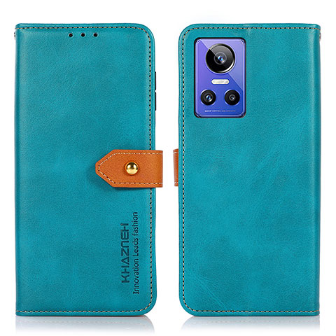 Handytasche Stand Schutzhülle Flip Leder Hülle N07P für Realme GT Neo3 5G Cyan