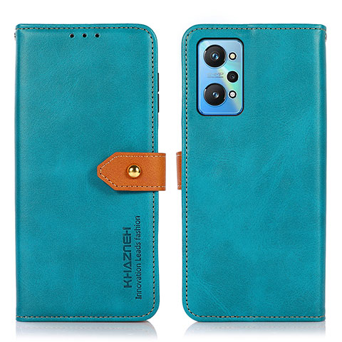 Handytasche Stand Schutzhülle Flip Leder Hülle N07P für Realme GT2 5G Cyan