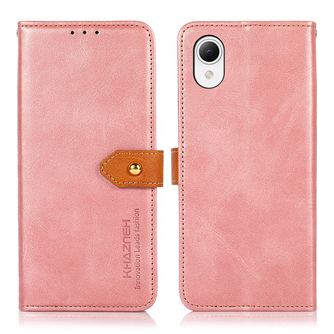 Handytasche Stand Schutzhülle Flip Leder Hülle N07P für Samsung Galaxy A23 5G SC-56C Rosa