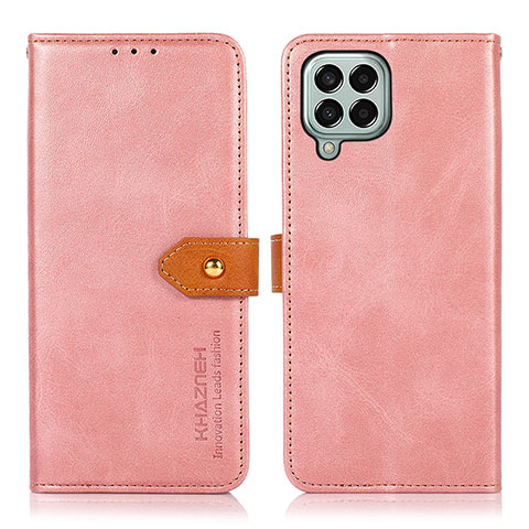 Handytasche Stand Schutzhülle Flip Leder Hülle N07P für Samsung Galaxy M33 5G Rosa