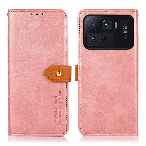 Handytasche Stand Schutzhülle Flip Leder Hülle N07P für Xiaomi Mi 11 Ultra 5G Rosa