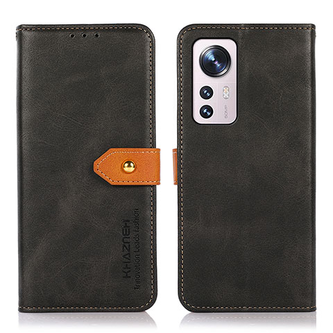 Handytasche Stand Schutzhülle Flip Leder Hülle N07P für Xiaomi Mi 12 Lite 5G Schwarz