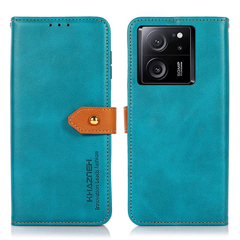 Handytasche Stand Schutzhülle Flip Leder Hülle N07P für Xiaomi Mi 13T 5G Cyan