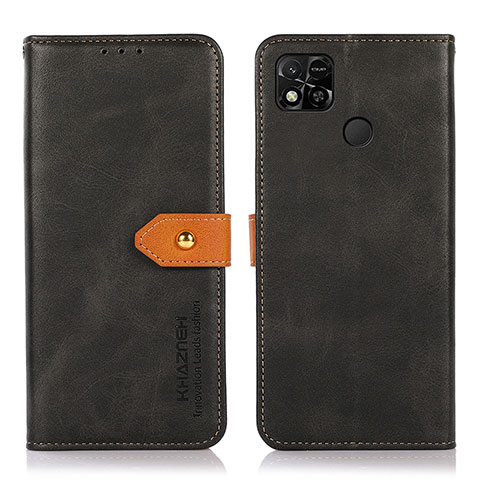 Handytasche Stand Schutzhülle Flip Leder Hülle N07P für Xiaomi POCO C3 Schwarz