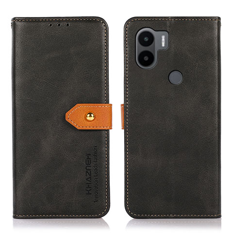 Handytasche Stand Schutzhülle Flip Leder Hülle N07P für Xiaomi Redmi A1 Plus Schwarz