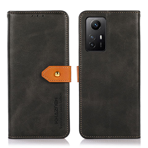 Handytasche Stand Schutzhülle Flip Leder Hülle N07P für Xiaomi Redmi Note 12S Schwarz