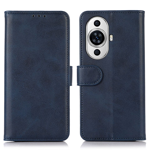 Handytasche Stand Schutzhülle Flip Leder Hülle N08P für Huawei Nova 11 Ultra Blau