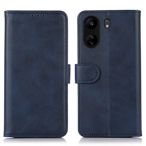 Handytasche Stand Schutzhülle Flip Leder Hülle N08P für Xiaomi Redmi 13C Blau