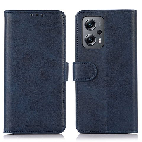 Handytasche Stand Schutzhülle Flip Leder Hülle N08P für Xiaomi Redmi Note 12 Turbo 5G Blau